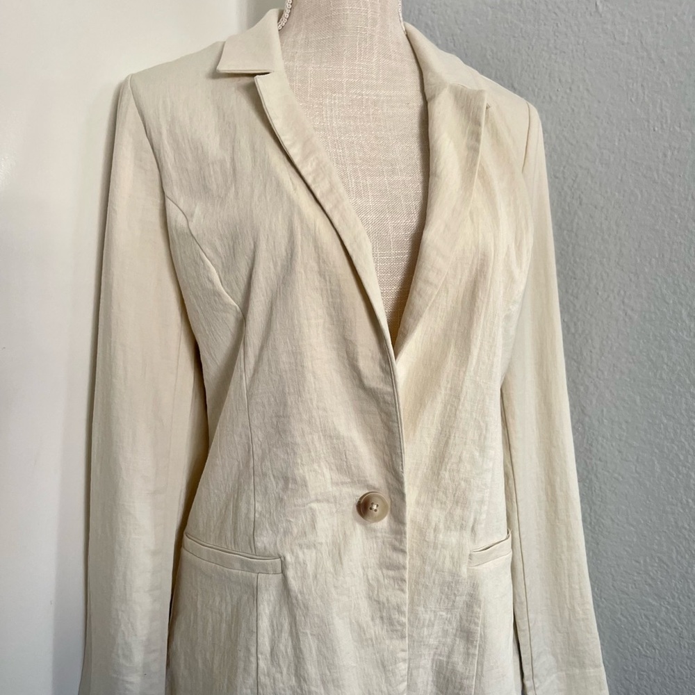 Maurices Cream Single-Button Blazer